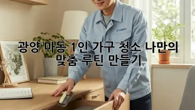광양 마동 1인 가구 청소🧹✨ 나만의 맞춤 루틴 만들기!